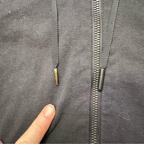 Lululemon Womens 2 Press Pause Black Full Zip Hooded Jacket Stretch French Terry - Picture 4 of 9